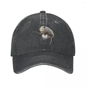 Ball Caps Opossum Playing Banjo Cowboy Hat Foam Party Hats Vintage Men'S Women'S