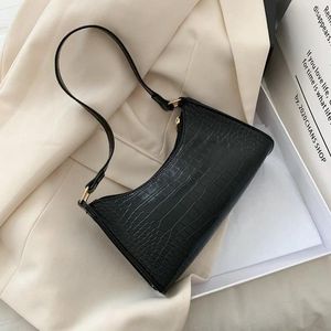 Omuz çantaları moda timsah deri baget çanta bayan messenger kadın çanta crossbody toats