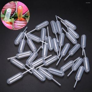 Bakning formar 100 st 4 ml plast engångs pressa överföringsoljor pipetter dropper grädde perfusion diy cupcake