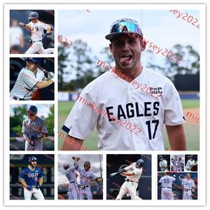 Ben Johnson Mitchell Gross Georgia Southern Jersey 25 Ga'von Wray 26 Jay Thompson 16 Zachary Harris Georgia Custom Stitched Southern Eagles Baseball Jerseys