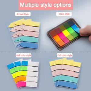 Transparent bokflikar Sticky Notes Memo Pad Notepad Page Markers Index Tabs Sticky Agenda Planificadora Study Studery Stationery