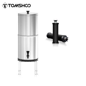 Survival Tomshoo 9L / 11L Outdoor Gravity Water Filtration Bucket Water Filter System for Home Camping Hiking Emergency Preparedness