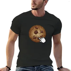 Herrpolos cookie clicker t-shirt anime kläder skjortor grafiska tees t för män