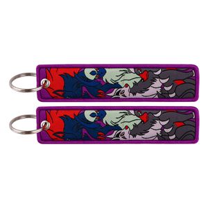Keychains & Lanyards Various Types Of Cartoon Cool Key Tag Embroidery Fobs For Motorcycles Cars Bag Backpack Keychain Fashion Ring Gi Otmvu