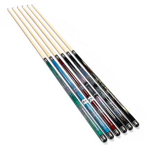 Projekt mody prezent świąteczny Maple Wood 2pc Kolorowa naklejka Nineball Billiard Pool Cue Stick 240325