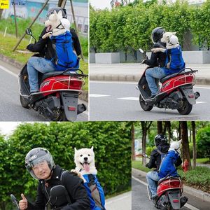 Trasportino per cani Doug Borsa per la testa da viaggio a spalla per animali domestici Ventilazione e zaino per la spesa all'aperto per bicicletta lavabile e traspirante