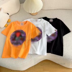 Children cotton short sleeve T-shirt summer kids designer clothes boys monkey letter printed casual tops girls cartoon Tees Z7480