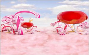 Vinile Candy Fondale Pografia Cielo azzurro Morbido Rosa Nuvola Pavimento Bambini Bambino Festa di compleanno Sfondo Sfondi digitali2166334