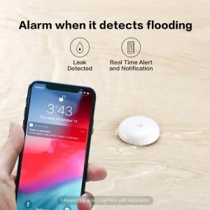 AQARA IP67 Vatten nedsänkande sensor Zigbee Flood Water Leak Detector Alarm Security Blötläggande sensor för MI Home HomeKit Mijia