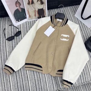 Designer Womens Baseball Jackets Outerwear Moda Carta Imprimir Estilo Curto Casacos Hip Hop Jacket Streetwear