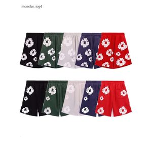 New Models Models Denim Shorts Designer Kapok Print Street Mens e Sports de encaixe solto e lazer Casal Five Point Beach calça 4144