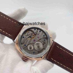 Mens Luxury Watch Mechanical 47mm 316 Rostfritt stål Polerade smycken Manuell rörelse Lysande hand 50m vattentät MJZ0