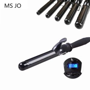 Irons Professional Electric Hair Curler Waver Temperaturjustering Curling Iron Wand 2238mm LCD -skärm