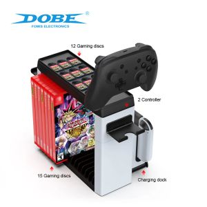 Supporta la torre di archiviazione dei giochi (15 giochi) per controller rack per dischi di gioco PS5/supporto per supporto per cuffie compatibile per Nintendo Switch/PS4/Xbox