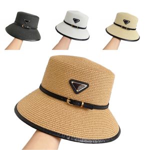 Luxury Hats Projektanci Kobiety białe p gorra wiosna i lato na świeżym powietrzu fisher wiadra hat szerokie grzbiet tarvel swobodny czarny słomka czapka moda pj088 c23