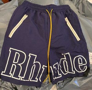Rhude Designers Mens Basketball Short Pants 2023 Luxurys Summer Beach Palm Letter Street Fashion Sweatpants