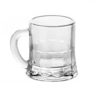 Wine Glasses Small Mason Beer Glass Mug Large Mouth Opening Cup With Handle For Home Office Drinking