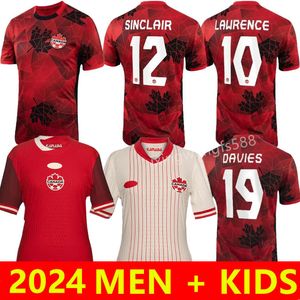 HOMEM 2024 Canadá Camisas de futebol DAVIES J.DAVID Osorio 24/25 Home National Team EUSTAQUIO HUTCHINSON CAVALLINI LARIN HOILETT camisa de futebol BUCHANAN