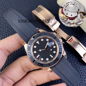 Automatyczne zegarek RLX Super Man Watches Clean Factory Quality Watches Style 40 mm Rose Gold Case Master 3135 Automatyczny szafir szklany