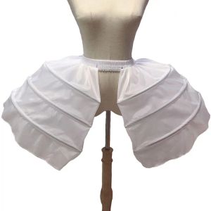 Ayakkabı Kadınlar Ortaçağ Victoria Kafesi Elbise Kısa İkili Petticoat Giyim Barok Crinoline Hoops Cosplay Aksesuarları