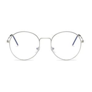 Computergläser Männer Spektakel Frames Antiblau -Hellbrillen Anti Blendung Brille Rahmen Frauen rund klare Linsenfälle gefälschte Brillen