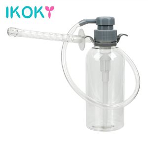 Toys Ikoky 300ml Enema Douche Rectal Sprayer Anal Cleaner Sex Toys for Women Men Erotic Butt Vagina Cleaning Adult Products Sex Shop