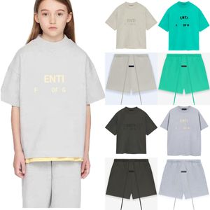 Ess barnkläder sätter kort ärm t-shirts shorts småbarn barn tshirts byxor sommar barn kläder passar ungdomar pojkar flickor träningspullar pullover tops tees outfits