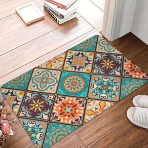 Carpets Bohemian Ethnic Classic Traditional Pattern Door Mat Entrance Vintage Waterproof Kitchen Carpet Rugs Floormat Home Decoration