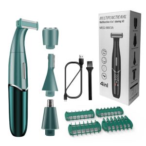 Clippers 4 in 1 aree intime taglio di capelli rasoi donne bikini linea sensibile palline raso