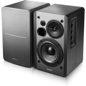 Edifier R1280DB搭載のBluetooth Bookshelfスピーカーを使用して高品質のサウンドに浸る - 光学入力-Wireless Studio Monitors -Wood Grain（Black）