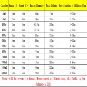 50 ml 100 ml 150 ml 200 ml 250 ml 300 ml 500 ml 1000 ml 2000 ml 3000 ml 5000 ml stożka Erlenmeyer Flask G3.3 Borosiate Glass Lab