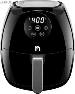 Air Fryers Digital 3,5 litra Air Fryer z płaskim koszykiem dotykowym Airfryer Non-Stick Użyj mniej oleju do szybkiego zdrowszego jedzenia Y240402