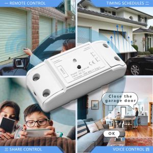 Switch Wifi Smart Opener App Remote Controller per Garage Door Gate Supprot Alexa Echo Google Home Tuya Control + RF 433MHz