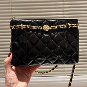 Kvinnors rektangel satchel quiltade kuvert axelväska kohud läder diamantgitter mini koppling handväska lady camellia crossbody väv kedjor rems påse påsar