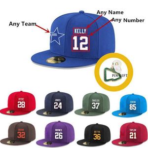 Custom Hat gestickt Snapback Hats Fußball Cap Hip Hop Bone für Männer Frauen Brief Baseball Basketball Extra Geschenk Pin