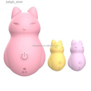 Andra hälsoskönhetsartiklar Fox Form Vibrator Wholesale Kvinnor Hopping Love S Nipple Vaginal Vibrator Animal Vibration Y240402