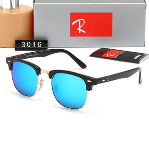 High Quality Version Designer Sunglasses Classical Brand Fashion Half Frame Sun glasses Women Men Polarized Sunnies Outdoors Driving Glasses UV400 Eyewear RB3016