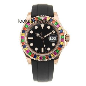 Automatikuhr RLX Clean Types Man Factory Watches Uhren Rainbow Diamonds Mens Style 40mm Master Automatic Sapphire Folding Super