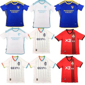 JMXX 24-25 FC Seoul En Kalite Formaları Ev Uzakta GK Kaleci K League Mens Man Futbol Özelleştirilmiş Üniformalar T-Shirt Tshirt 2024 2025 Fan Versiyonu