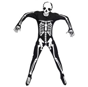 Umorden Halloween Purim Party Costume Man Adult Scary Skull Skeleton Costumes Lång Jumpsuit Zentai kostym för Men8525702