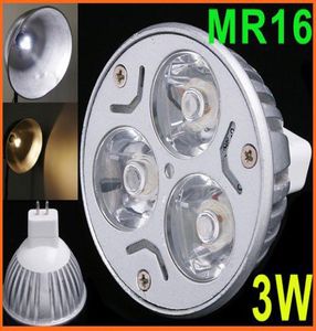 100 peças 12v 3w 31w mr16 gu53 luz led branca lâmpada led spot light via dhl fedex3170375