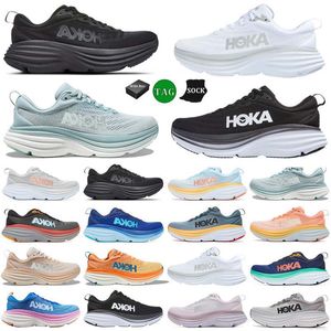 Designer Hokka One Running Clifton 9 Hokkas Scarpe da donna Big Size 48 Shifting Sand per uomo Donna Bonedi 8 Carbone x2 Nero Bianco Platform Sneakers