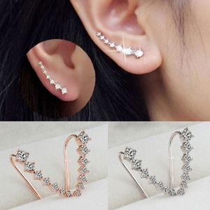 Simple and Fashionable AAA Zircon Ear Clips for Women Gold-plated Earrings Popular Jewelry Wholesale