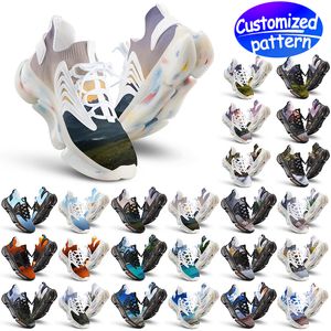 Men's running shoes black white red blue green beige pink grey casual men's and women's sports shoes outdoor walking jogging sports shoes customization 180-4