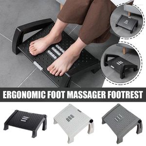 Tapetes de banho sob o apoio de pé de mesa Massageador de pés ergonômicos, sem bloco de deslizamento e rolos de massagem para o trabalho no trabalho Y2C4