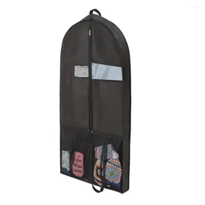 Storage Boxes Travel Garment Bag With Handles Bags Pockets Heavy-duty Non-woven Fabric Clothing Dust For Hanging Trips