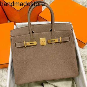 Platinum Leather Bk Designer Handbag Togo Top Bag 30 Inch Womens Large Capacity Single Shoulder Messenger