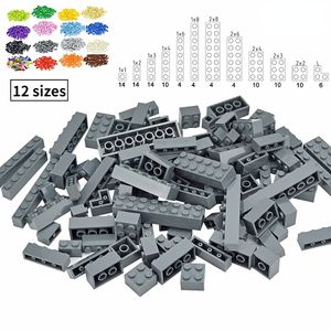 104pcs mixados grossos bloqueios de figura 12 tamanho 16 cores clássica compatível placa de base leduo brinquedos criativos para crianças