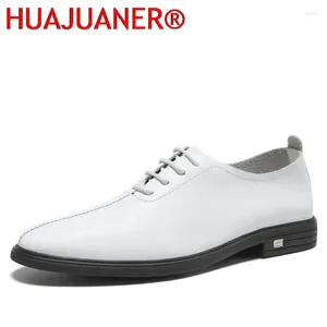 Casual Shoes Mens White Dress Elegant Gentleman Oxford Business Wedding Formal For Men Brand Non-Slip Footwear Top Quality