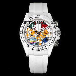 Mens Watch RLX Watches Luxury Watch ETA Designer 7750 Watches White Ceramic Case Mens Sapphire Automatic Watches 116500 Model 904L RU